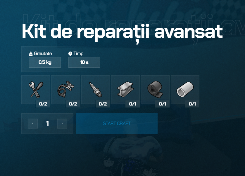 Kit de reparații avansat